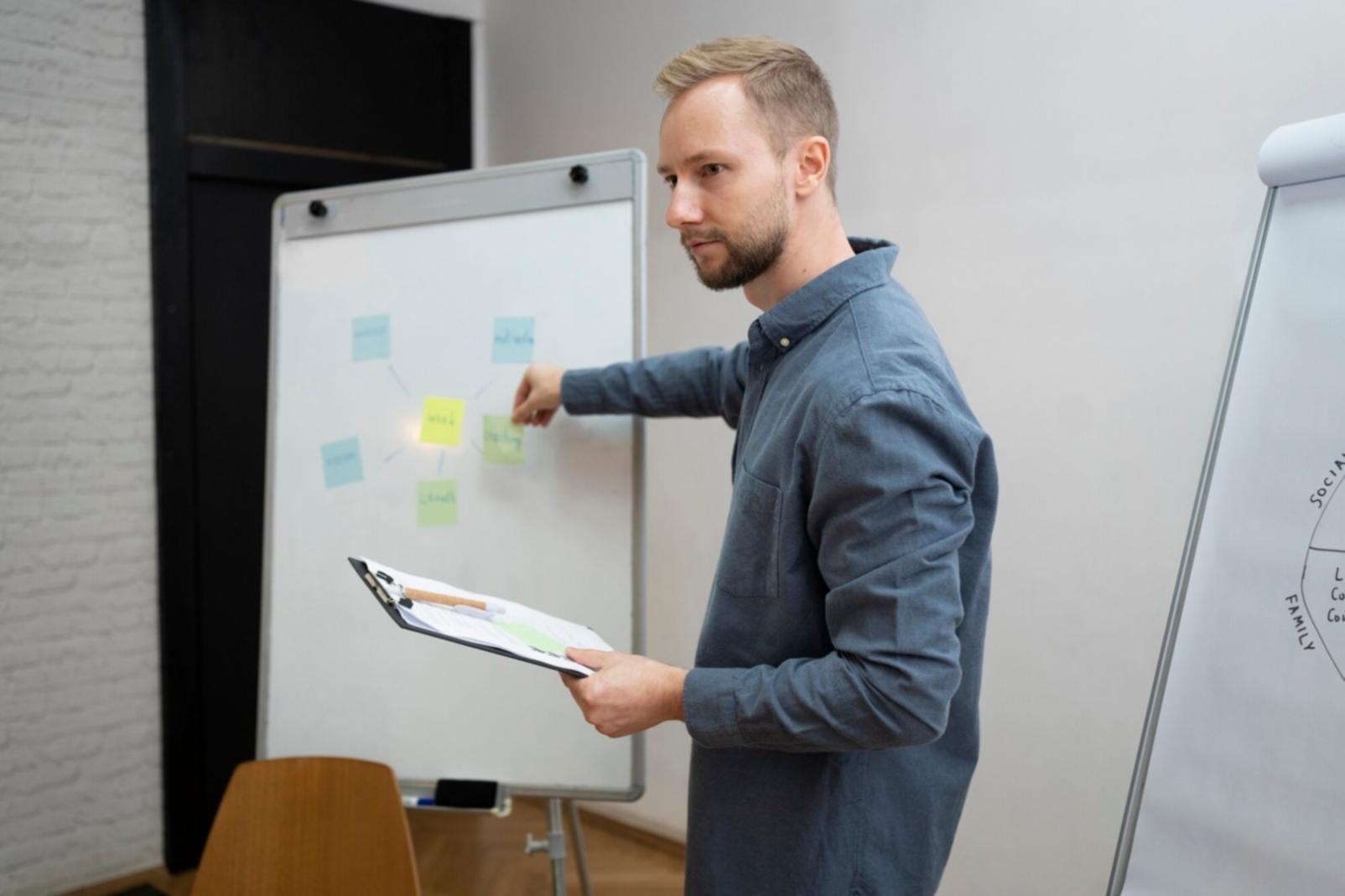 Espace de formation moderne avec équipements technologiques